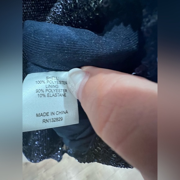 Lovers + Friends Navy Sequin Dress (Taylor Swift Eras Tour Vibes) NWT - Picture 5 of 8